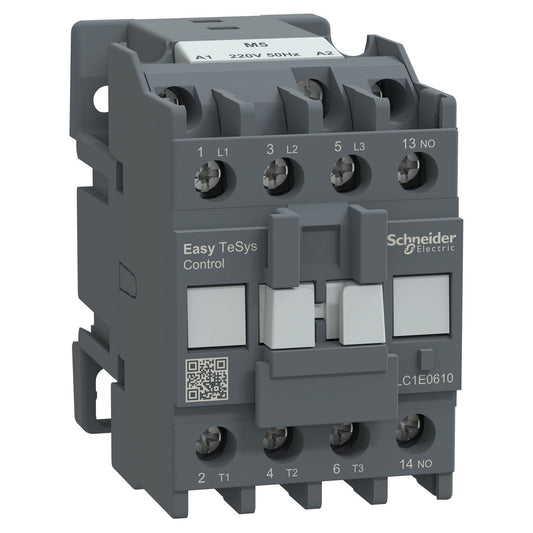 Schneider LC1E0610, 6Amp Contactor, coil voltage 220vac