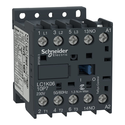 Schneider LC1K0910M7, 9Amp Mini Contactor, coil voltage 220vac
