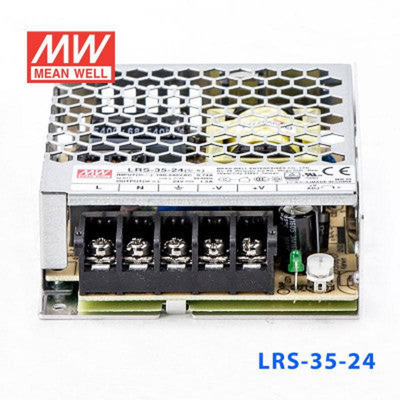 LRS-35-24 Mean Well SMPS - 24V 1.2A - 36W Metal Power Supply - voltkart -  - 