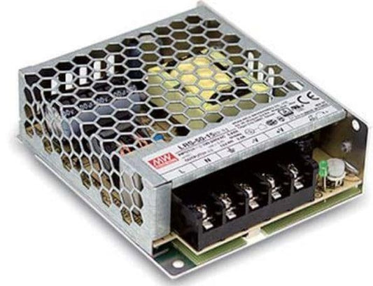 Mean Well Lrs-50-15, 15v, 3.4 amp SMPS Power Supply