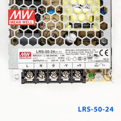 LRS-50-24 Mean Well SMPS - 24V 2.2A - 52.8W Metal Power Supply - voltkart -  - 