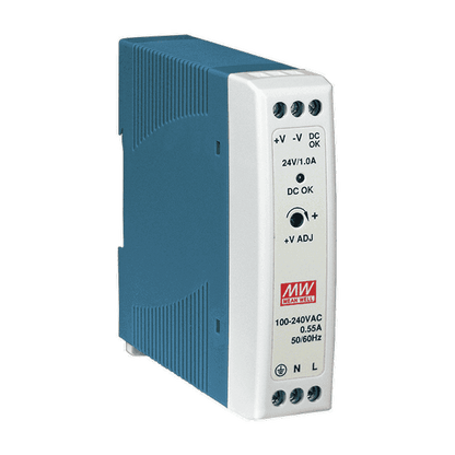 MDR-20-24 Mean Well SMPS 24V 1A Compact DIN Rail Power Supply | Reliable Performance - voltkart - MEANWELL - 