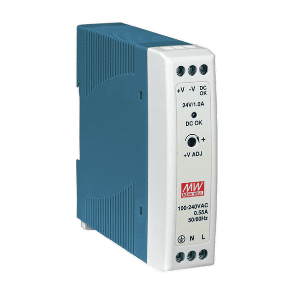 MDR-20-24 Mean Well SMPS 24V 1A Compact DIN Rail Power Supply | Reliable Performance