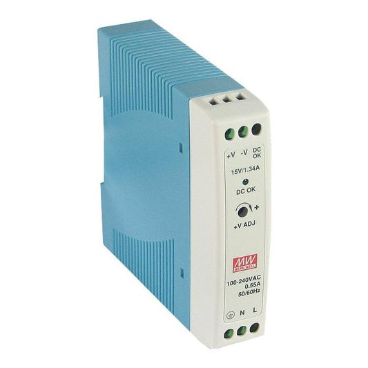 MDR-20-5 Mean Well SMPS 5V 3A Compact DIN Rail Power Supply | Reliable Performance voltkart