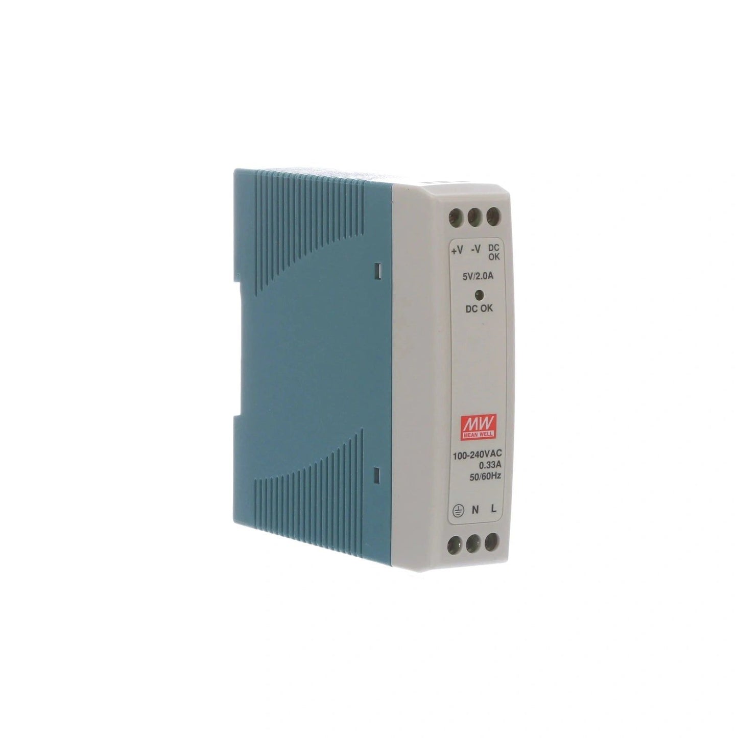 Mean Well MDR-10-5, 5v 2amp din mounted power supply - voltkart - MEANWELL - 