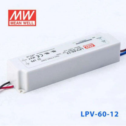 Mean well 12vx5a Constant Voltage Drivers LPV-60-12 IP67 - voltkart -  - 
