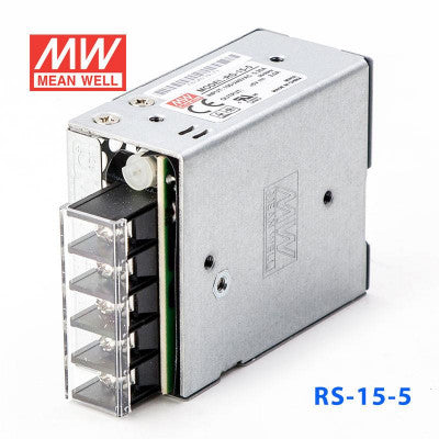 RS-15-5 Mean Well SMPS - 5V 3A - 15W Metal Power Supply voltkart