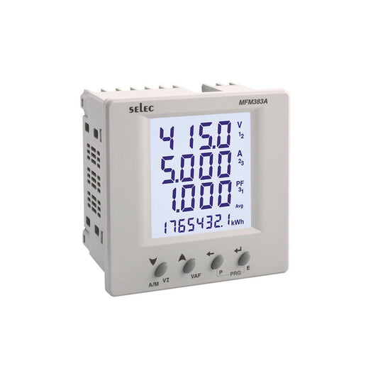 SELEC MFM383A, 96*96 Digital Multi function meter LCD voltkart