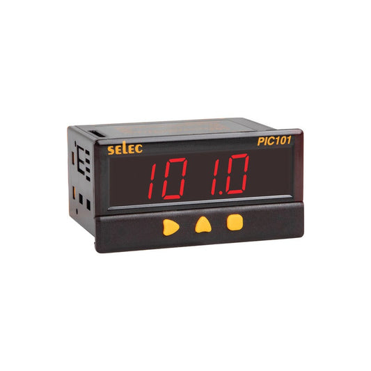 SELEC PIC101-N, 48x96 process indicator (temperature + rpm) voltkart