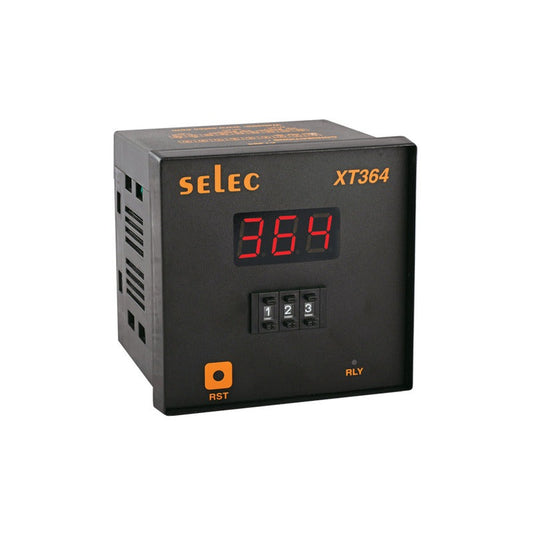 SELEC Thumb Wheel Type Digital Timer - XT 364-3 - 96x96mm voltkart