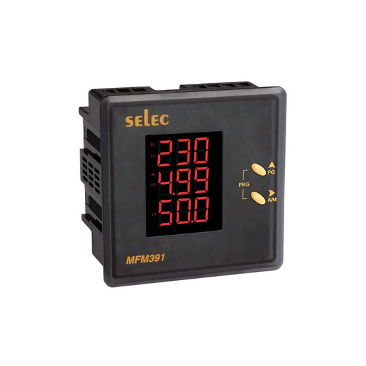 SELEC VAF391, 96*96 Digital panel meter- Voltage, Ampere & frequency voltkart