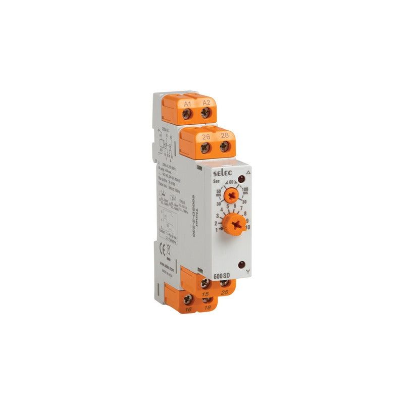 SELEC Din Rail Timer -600SD-2 230V - 17.5 mm - voltkart -  - voltkart - voltkart -  -  - #original_alt_text# - #original_alt_text# 