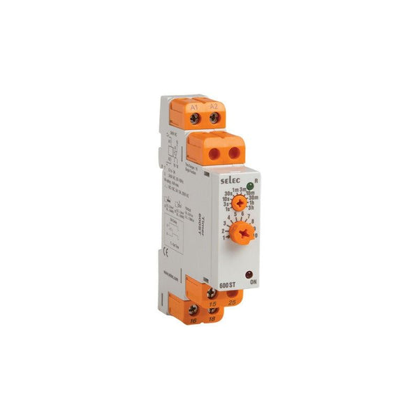 SELEC Din Rail Timer - 600ST - 17.5mm