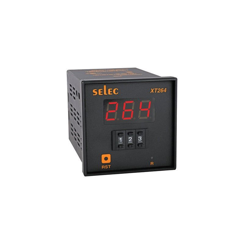 SELEC Thumb Wheel Type Digital Timer -XT 264-3 -72x72mm - voltkart -  - voltkart - voltkart -  -  - #original_alt_text# - #original_alt_text# 