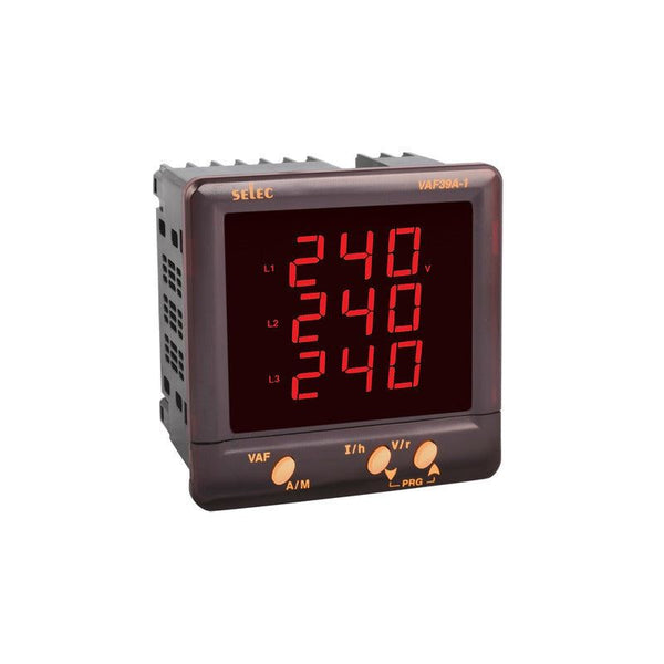 SELEC VAF39A-1-230V, Digital Panel meter-voltage, ampere & frequency