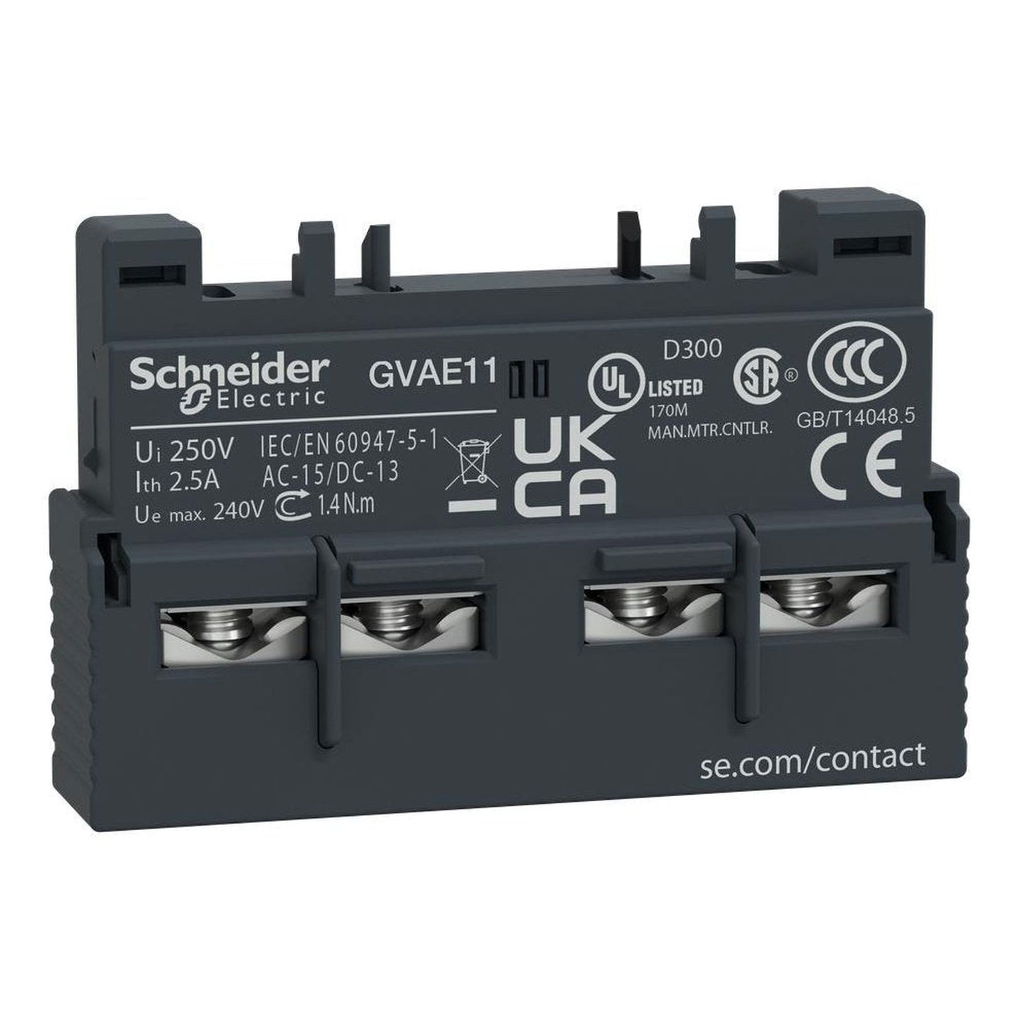 Schneider MPCB Front mounted addon block GVAE11 - voltkart -  - voltkart - voltkart -  -  - #original_alt_text# - #original_alt_text# 