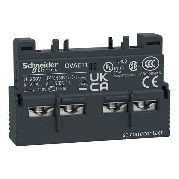 Schneider MPCB Front mounted addon block GVAE11
