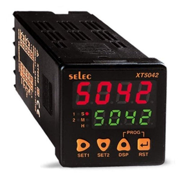 Selec XT5042 Digital Timer, Multifunction, Multi Range, Dual Display