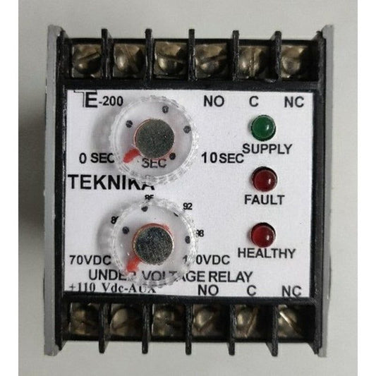 TE-200, Teknika Under voltage relay, single phase 220vac - voltkart -  - voltkart - voltkart -  -  - #original_alt_text# - #original_alt_text# 