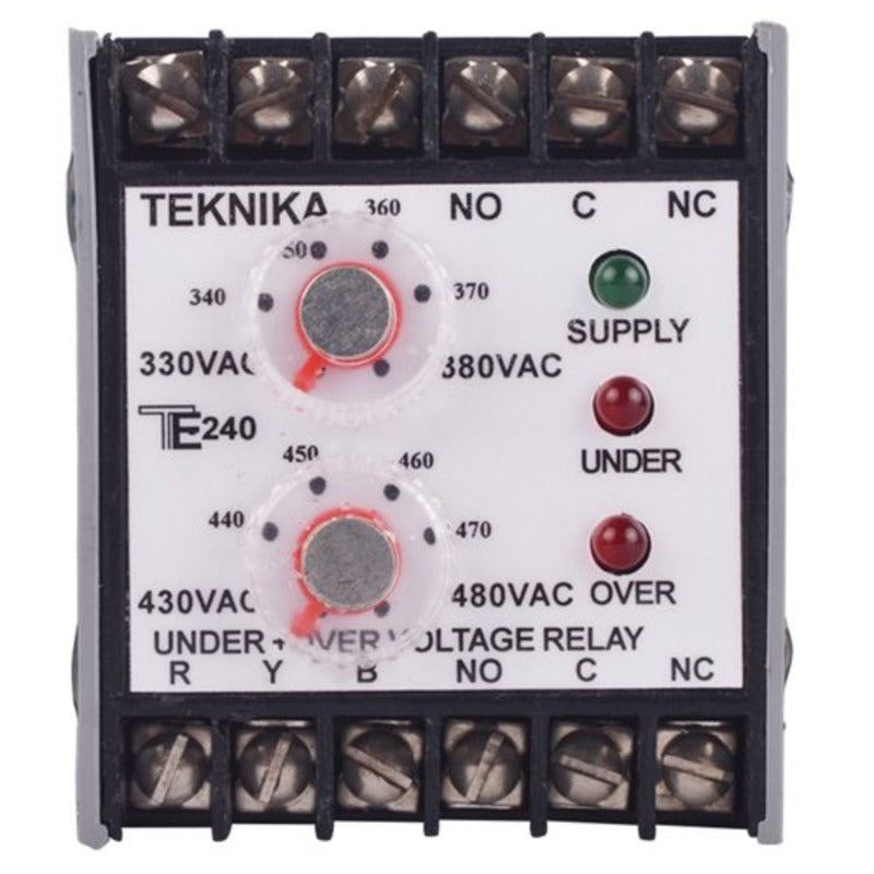 TE-240, Teknika Under + Over voltage relay, 3 phase - voltkart -  - voltkart - voltkart -  -  - #original_alt_text# - #original_alt_text# 