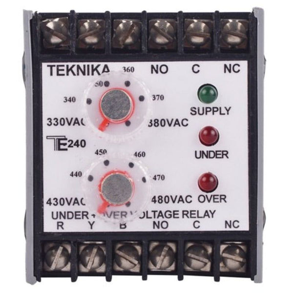TE-240, Teknika Under + Over voltage relay, 3 phase