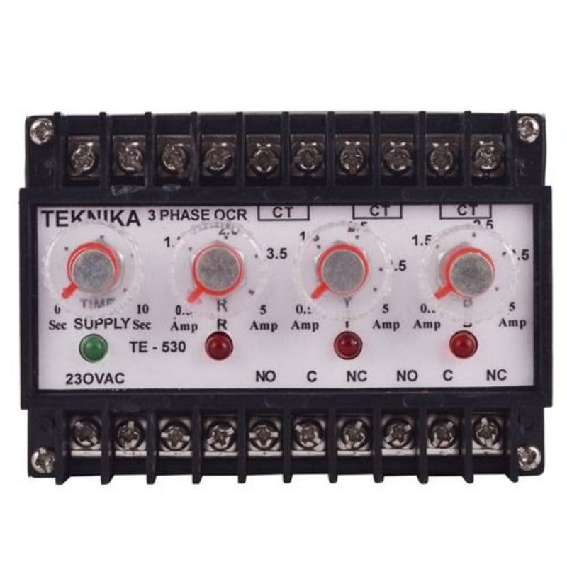 TE-530, Teknika Over Current relay, 3 phase - voltkart -  - voltkart - voltkart -  -  - #original_alt_text# - #original_alt_text# 