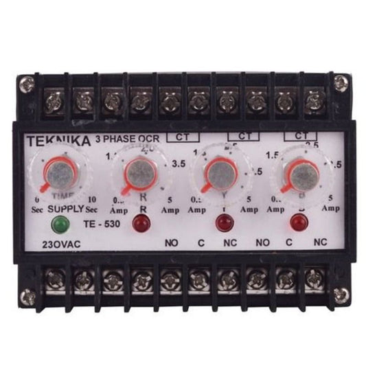 TE-530, Teknika Over Current relay, 3 phase - voltkart -  - voltkart - voltkart -  -  - #original_alt_text# - #original_alt_text# 