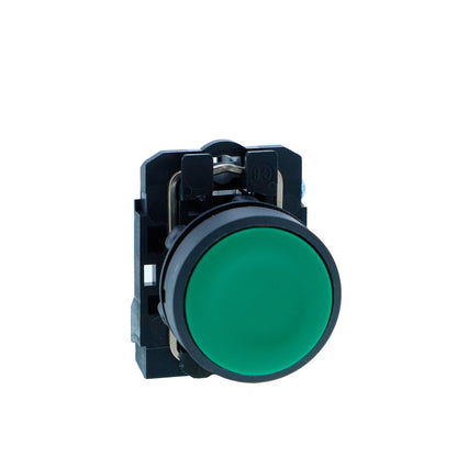 Schneider XB5AA31N Push Button Green, 22mm, Spring Return