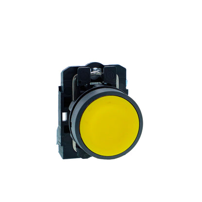 Schneider XB5AA51N Push Button Yellow, 22mm, Spring Return