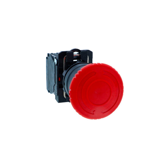 Schneider XB5AS542N Emergency Stop Push Button, Turn to Release, 40mm