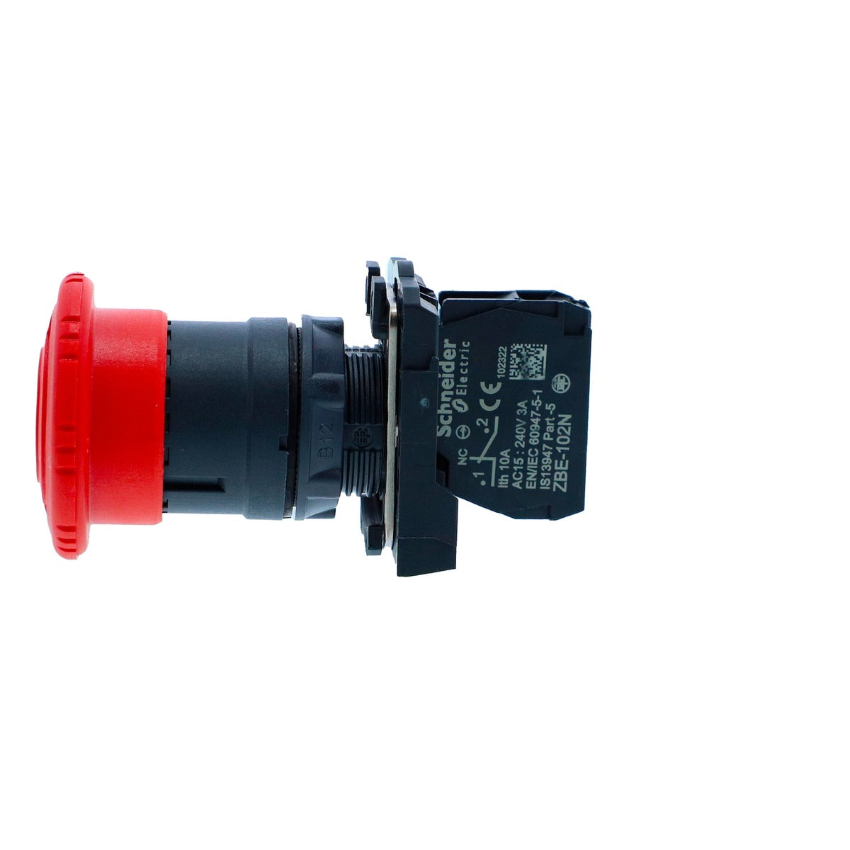 Schneider XB5AS542N Emergency Stop Push Button, Turn to Release, 40mm - view 3