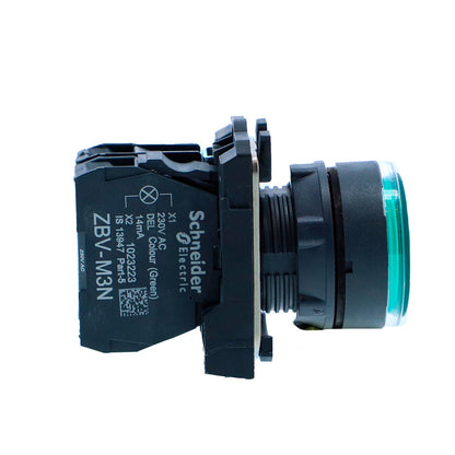 Schneider XB5AW33M1N Illuminated Push Button Green, 22mm, 230V AC - view 3