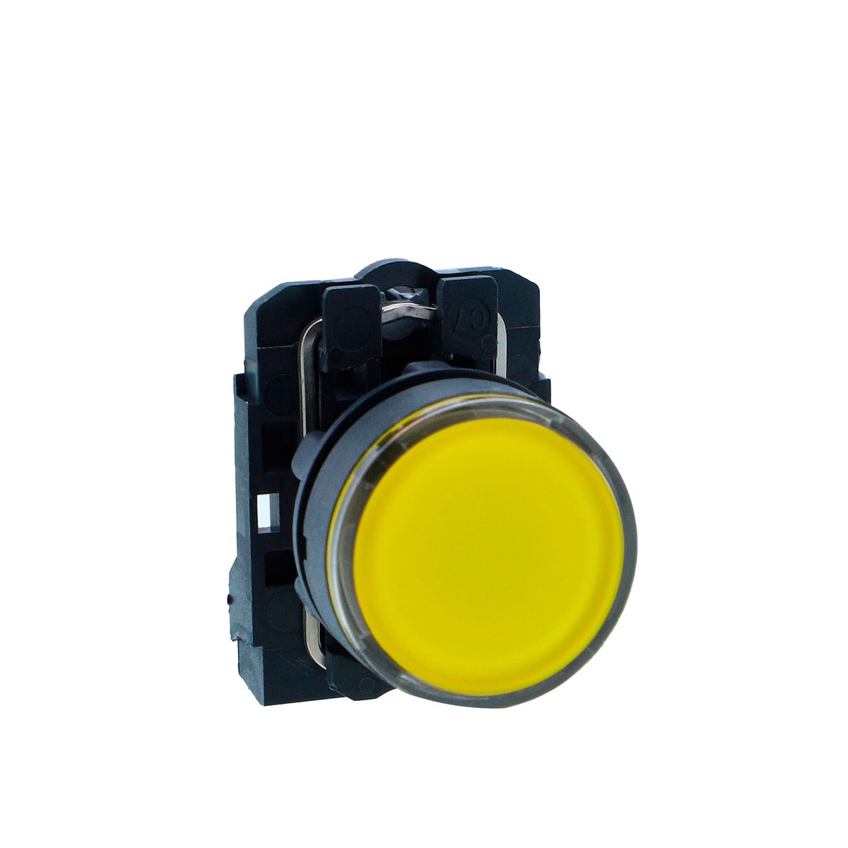 Schneider XB5AW35M1N Illuminated Push Button Yellow, 22mm, 230V AC