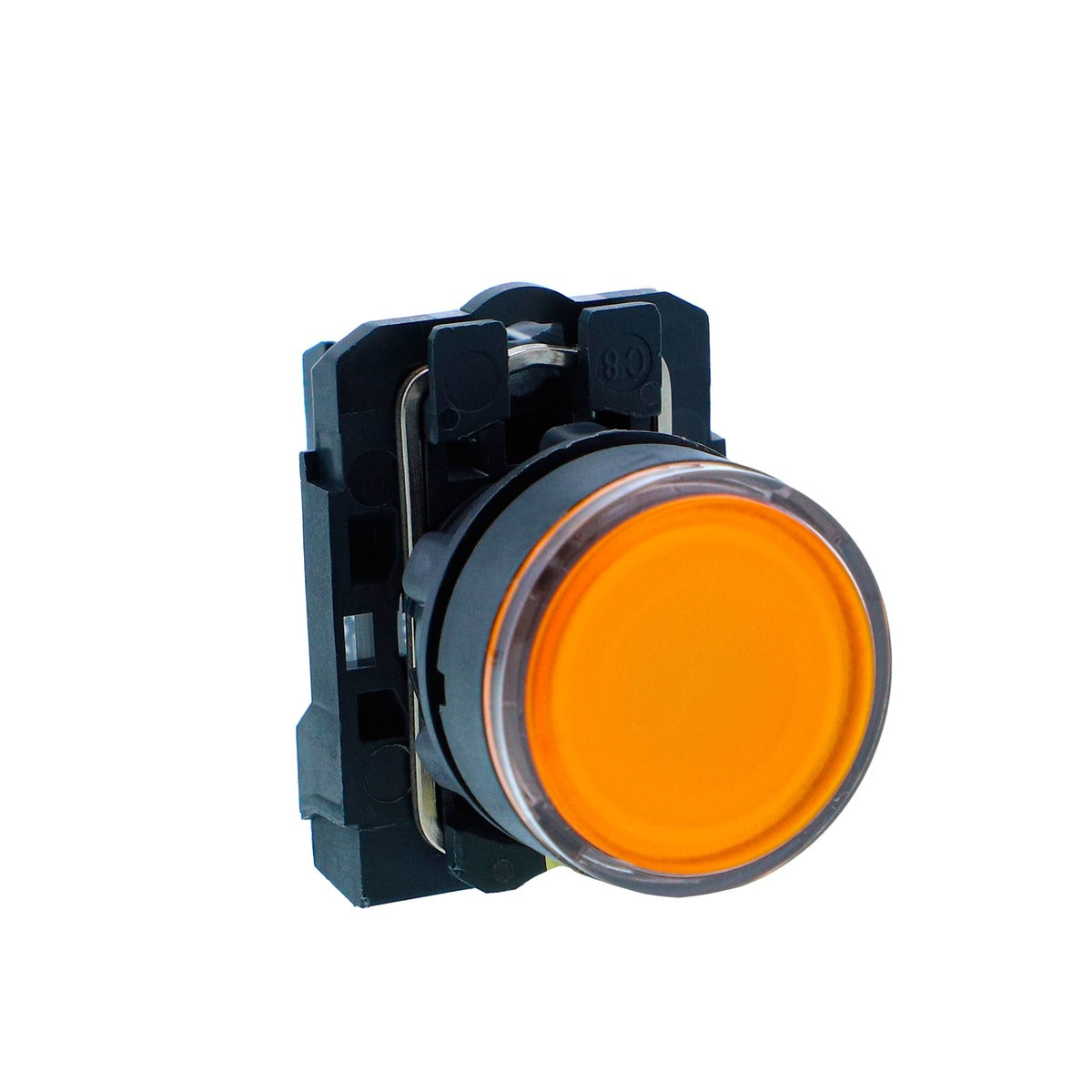 Schneider XB5AW38M1N Illuminated Push Button Amber, 22mm, 230V AC