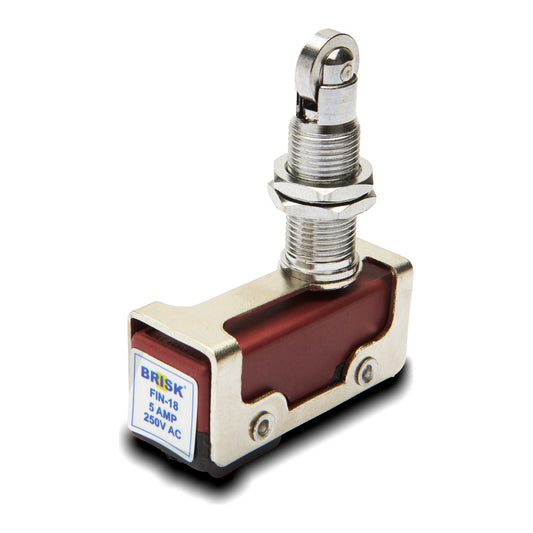 Brisk FIN-18 Standard Micro Switch with Panel Mount Roller Plunger (Auxiliary)