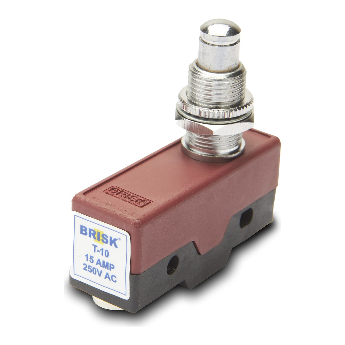 Brisk T-10 Standard Micro Switch with Panel Mount Plunger