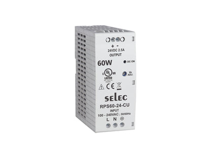 SELEC RPS60-24, Power Supply 24vdc, 2.5amp