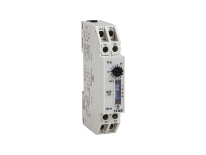 SELEC 642XA On Delay / Interval Timer, 2 Functions 8 Time Ranges Selec