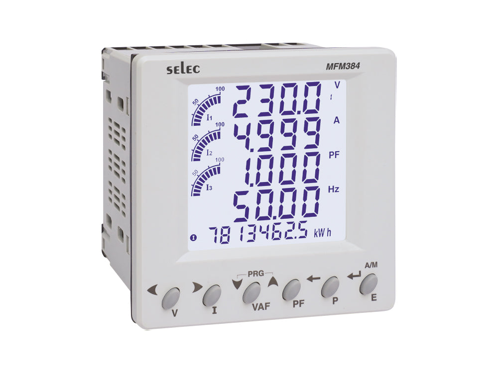SELEC MFM384-C-CE , 96*96 Digital Multi function meter LCD